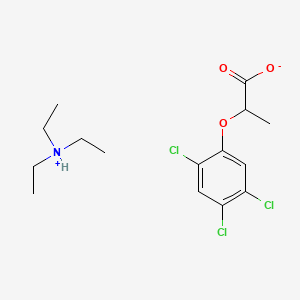 molecular formula C15H22Cl3NO3 B13768325 Silvex triethylamine salt CAS No. 53404-74-3