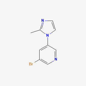 molecular formula C9H8BrN3 B1376835 3-bromo-5-(2-methyl-1H-imidazol-1-yl)pyridine CAS No. 1289078-48-3