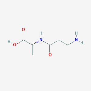 molecular formula C6H12N2O3 B13768392 beta-Alanylalanine 