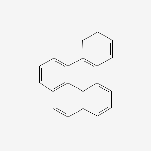 molecular formula C20H14 B13768418 BENZO(e)PYRENE, 9,10-DIHYDRO- CAS No. 66788-01-0