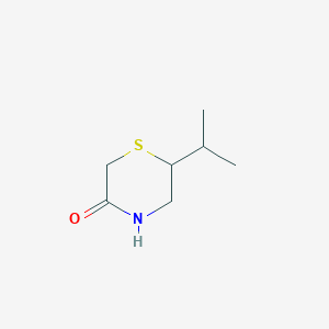 molecular formula C7H13NOS B13768427 6-Isopropylthiomorpholin-3-one 