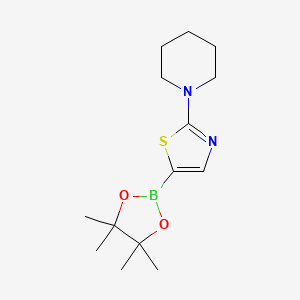 2-(Piperidin-1-yl)-5-(4,4,5,5-tetramethyl-1,3,2-dioxaborolan-2-yl)thiazole