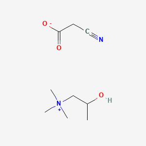 molecular formula C9H18N2O3 B13768543 2-Hydroxypropyl)trimethylammonium cyanoacetate CAS No. 70624-15-6