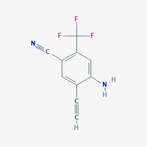 4-Amino-5-ethynyl-2-(trifluoromethyl)benzenecarbonitrile