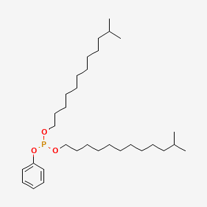 molecular formula C32H59O3P B13768640 Diisotridecyl phenyl phosphite CAS No. 67874-37-7