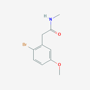 molecular formula C10H12BrNO2 B1376865 2-(2-bromo-5-methoxyphenyl)-N-methylacetamide CAS No. 1005346-97-3