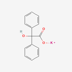 molecular formula C14H11KO3 B13768654 Potassium benzilate CAS No. 5928-68-7