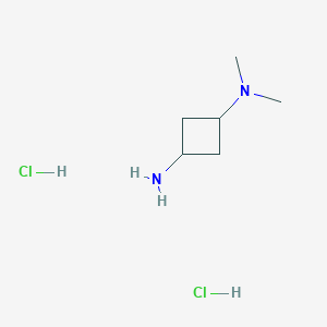 molecular formula C6H16Cl2N2 B1376868 N1,N1-dimethylcyclobutane-1,3-diamine dihydrochloride CAS No. 1229625-44-8