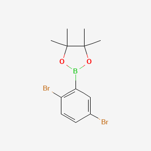 2-(2,5-Dibromophenyl)-4,4,5,5-tetramethyl-1,3,2-dioxaborolane