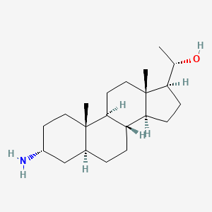 molecular formula C21H37NO B13768822 (20S)-3alpha-Amino-5alpha-pregnan-20-ol CAS No. 50430-81-4