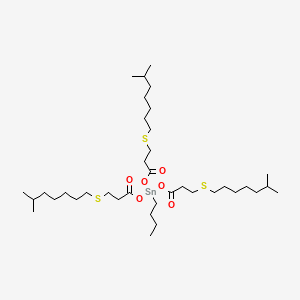 molecular formula C37H72O6S3Sn B13768872 Butyltris(3-(isooctylthio)-1-oxopropoxy)stannane CAS No. 53236-83-2