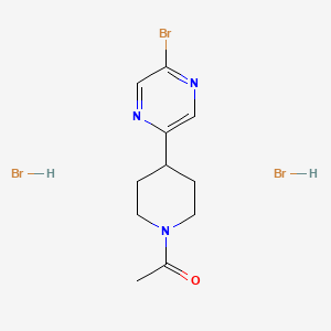 1-[4-(5-Bromo-pyrazin-2-yl)-piperidin-1-yl]-ethanone dihydrobromide
