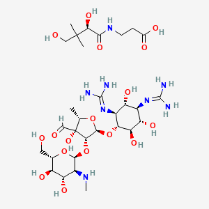 molecular formula C30H56N8O17 B13768937 Streptomycin pantothenate CAS No. 6227-52-7