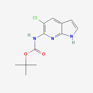 Tert-butyl (5-chloro-1H-pyrrolo[2,3-B]pyridin-6-YL)carbamate