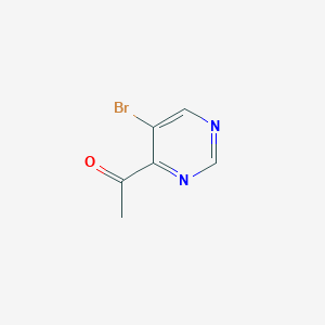 molecular formula C6H5BrN2O B1376903 1-(5-Bromopyrimidin-4-yl)ethanone CAS No. 1245643-85-9