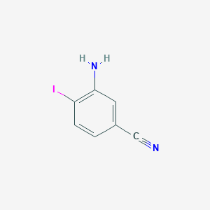molecular formula C7H5IN2 B1376905 3-Amino-4-iodobenzonitrile CAS No. 665033-21-6