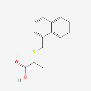 molecular formula C14H14O2S B13769056 2-(1-Naphthylmethylthio)propionic acid CAS No. 5261-46-1