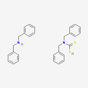 molecular formula C29H30N2S2 B13769079 Dibenzylammonium dibenzyldithiocarbamate CAS No. 66216-84-0