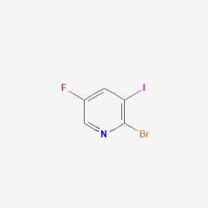 molecular formula C5H2BrFIN B1376910 2-Bromo-5-fluoro-3-iodopyridine CAS No. 1214376-85-8