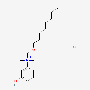 molecular formula C17H30ClNO2 B13769103 Dimethyl(m-hydroxyphenyl)octyloxymethylammonium chloride CAS No. 60045-70-7