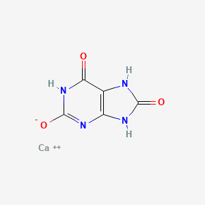 molecular formula C5H3CaN4O3+ B13769109 calcium;6,8-dioxo-7,9-dihydro-1H-purin-2-olate 