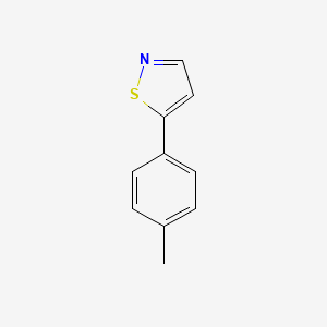 molecular formula C10H9NS B13769187 5-(4-Methylphenyl)-1,2-thiazole CAS No. 49602-75-7