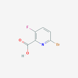 molecular formula C6H3BrFNO2 B1376922 6-Bromo-3-fluoropicolinic acid CAS No. 1052714-48-3