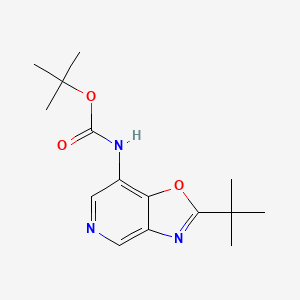 tert-Butyl (2-(tert-butyl)oxazolo[4,5-c]pyridin-7-yl)carbamate
