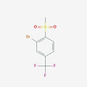 2-Bromo-1-methanesulfonyl-4-(trifluoromethyl)benzene