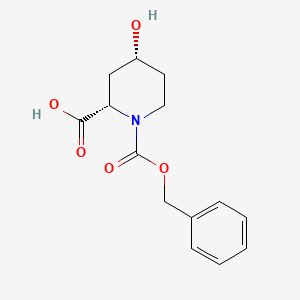 (2S,4R)-1-(Benzyloxycarbonyl)-4-hydroxypiperidine-2-carboxylic acid