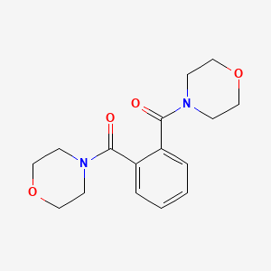 molecular formula C16H20N2O4 B13769342 Benzene-1,2-diylbis(morpholin-4-ylmethanone) CAS No. 6425-65-6