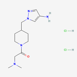 1-[4-(4-Amino-pyrazol-1-ylmethyl)-piperidin-1-yl]-2-dimethylamino-ethanone dihydrochloride