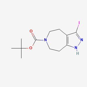 3-Iodo-4,5,7,8-Tetrahydro-1H-1,2,6-Triaza-Azulene-6-Carboxylic Acid Tert-Butyl Ester
