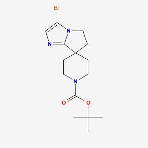 tert-Butyl 3'-bromo-5',6'-dihydrospiro[piperidine-4,7'-pyrrolo[1,2-a]imidazole]-1-carboxylate