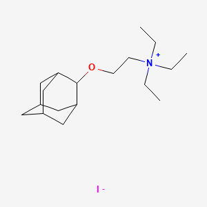 molecular formula C18H34INO B13769477 2-(2-(Diethylamino)ethoxy)adamantane ethyl iodide CAS No. 54099-23-9
