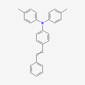 molecular formula C28H25N B13769509 N,N-Bis(4-methylphenyl)-4-(2-phenylethenyl)benzenamine CAS No. 89114-75-0