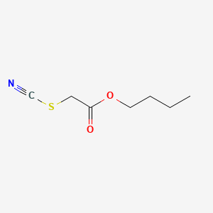 molecular formula C7H11NO2S B13769526 Thiocyanatoacetic acid butyl ester CAS No. 5345-64-2