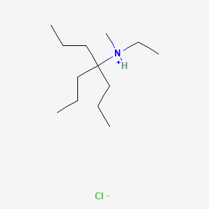 molecular formula C13H30ClN B13769537 N-Ethyl-N-methyl-4-propyl-4-heptanamine hydrochloride CAS No. 64467-51-2