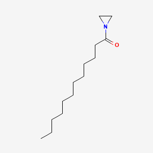 molecular formula C14H27NO B13769571 Aziridine, 1-lauroyl- CAS No. 48163-10-6