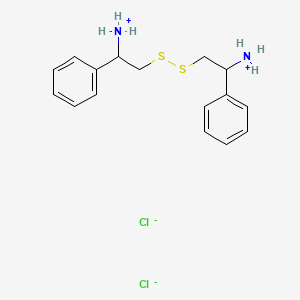 molecular formula C16H22Cl2N2S2 B13769591 Bis(2-amino-2-phenylethyl)disulfide dihydrochloride CAS No. 63918-34-3