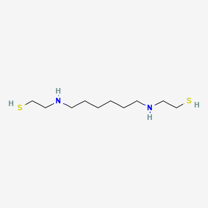 molecular formula C10H24N2S2 B13769595 1,6-HEXANEDIAMINE, N,N'-BIS(beta-MERCAPTOETHYL)- CAS No. 63834-52-6