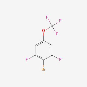 molecular formula C7H2BrF5O B1376961 2-Bromo-1,3-difluoro-5-(trifluoromethoxy)benzene CAS No. 1417568-00-3