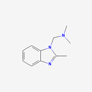 molecular formula C11H15N3 B13769628 N,N-Dimethyl-1-(2-methyl-1H-benzo[d]imidazol-1-yl)methanamine 