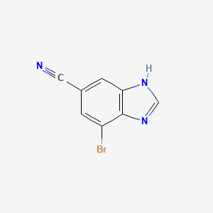 4-Bromo-1H-benzimidazole-6-carbonitrile