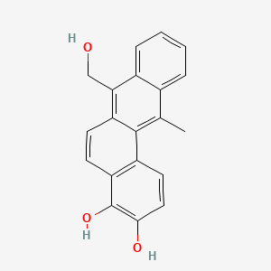 molecular formula C20H16O3 B13769756 BENZ(a)ANTHRACENE-3,4-DIOL, 7-(HYDROXYMETHYL)-12-METHYL- CAS No. 78776-41-7