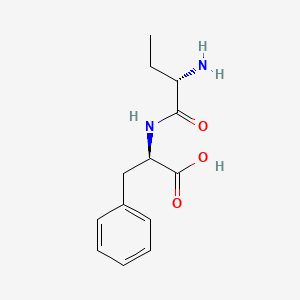molecular formula C13H18N2O3 B13769804 D-Phenylalanine, L-2-aminobutanoyl- CAS No. 60577-38-0