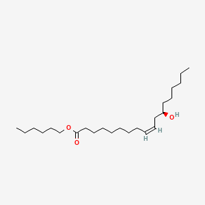 molecular formula C24H46O3 B13769814 Hexyl (R)-12-hydroxyoleate CAS No. 6030-14-4