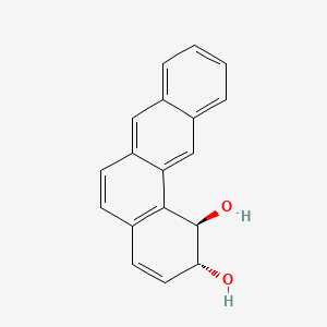 molecular formula C18H14O2 B13769815 Benz(a)anthracene-1,2-diol, 1,2-dihydro-, trans- CAS No. 84189-36-6