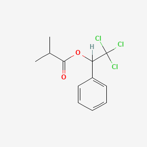 molecular formula C12H13Cl3O2 B13769870 2,2,2-Trichloro-1-phenylethyl isobutyrate CAS No. 72929-02-3