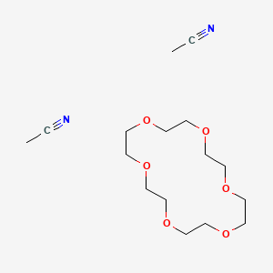 molecular formula C16H30N2O6 B13769882 Acetonitrile;1,4,7,10,13,16-hexaoxacyclooctadecane CAS No. 55075-35-9